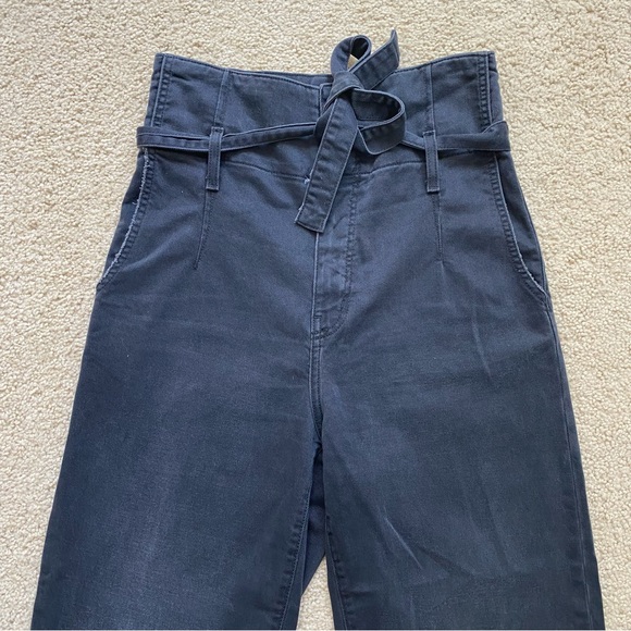 Current Elliot The Corset Paperbag High Rise Cropped Leg Denim Jean Edgebrook 27 - Picture 3 of 12